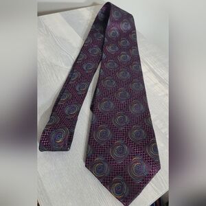 Versace 100% Silk Purple Vintage Tie